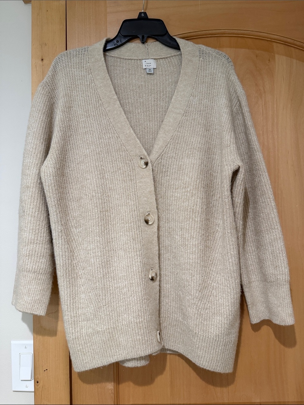 a new day Beige Overzized Cardigan